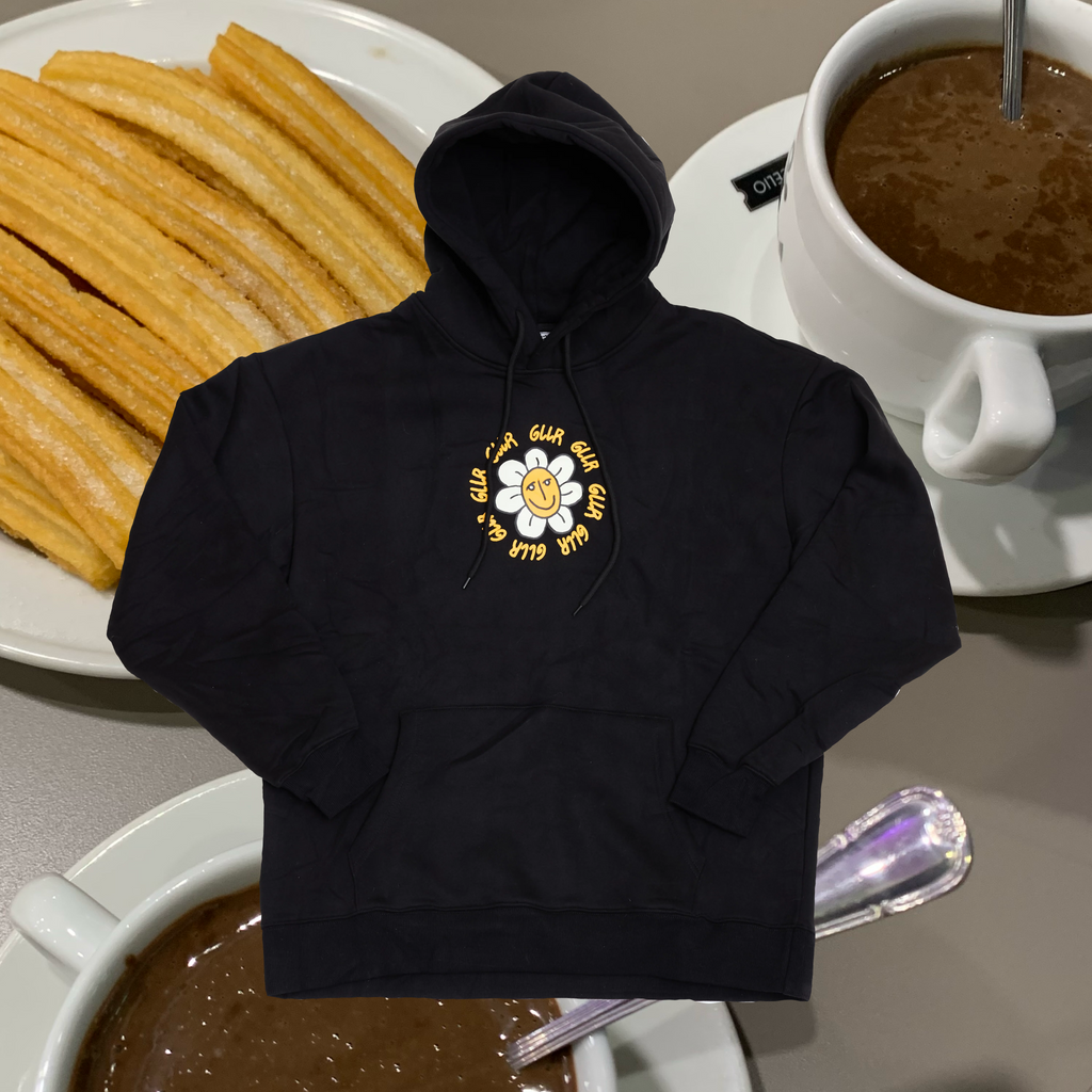 flower logo hoodie
